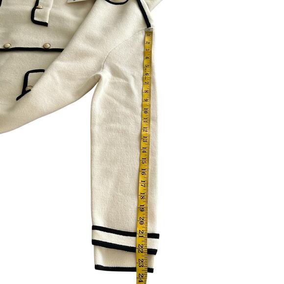 GOELIA Women's Off-White Button Front Cardigan - Size 10 NWT - Picture 5 of 8